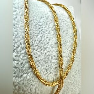 💛Vintage Napier Gold Tone Sparkly Twist Chain